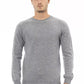 Alpha Studio Gray Viscose Men Sweater