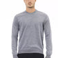 Alpha Studio Light Blue Viscose Men Sweater