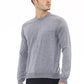 Alpha Studio Light Blue Viscose Men Sweater