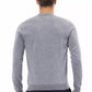 Alpha Studio Light Blue Viscose Men Sweater