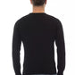 Alpha Studio Black Viscose Men Sweater