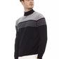 Alpha Studio Black Viscose Men Sweater