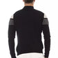 Alpha Studio Black Viscose Men Sweater