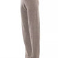 Alpha Studio Brown Wool Women Pant