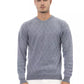 Alpha Studio Light Blue Viscose Men Sweater