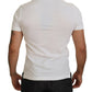 Dolce & Gabbana White Cotton Logo Short Sleeve Polo T-shirt