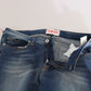 Fiorucci Svelte Mid Waist Slim Jeans in Vintage Blue