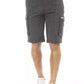 Baldinini Trend Black Cotton Men Cargo Short