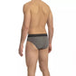 Cavalli Class Gray Cotton Men Underwear Trio Pack