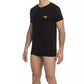 Cavalli Class Black Cotton Men T-Shirt