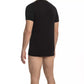 Cavalli Class Black Cotton Men T-Shirt