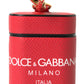 Dolce & Gabbana Elegant Red Calf Leather Airpods Case