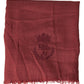 Dolce & Gabbana Luxury Cashmere Silk Men's Maroon Scarf