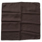 Dolce & Gabbana Elegant Silk Men's Square Scarf in Rich Brown