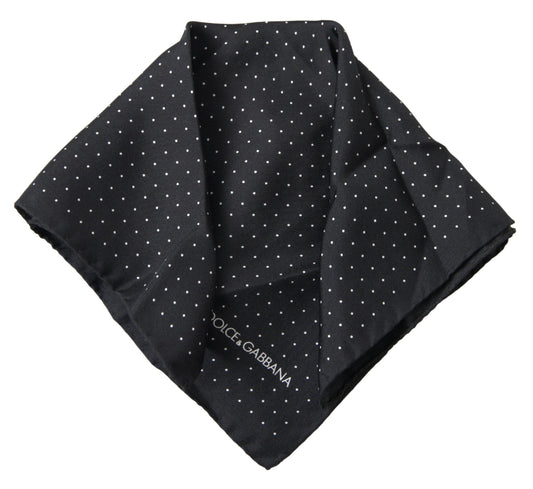 Dolce & Gabbana Elegant Silk Black Men's Square Scarf