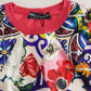 Dolce & Gabbana Multicolor Majolica Floral Crew Neck Tank Top