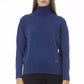 Baldinini Trend Blue Wool Women Sweater