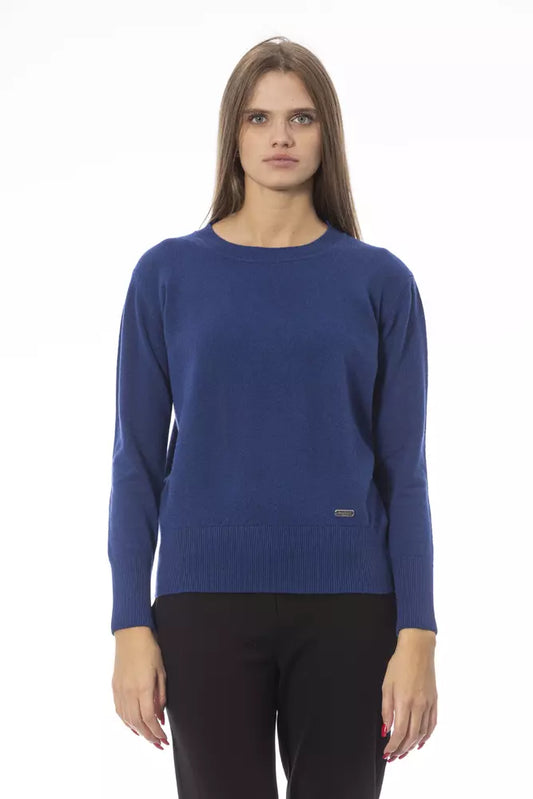 Baldinini Trend Blue Wool Women's Sweater