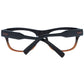 Ermenegildo Zegna Brown Plastic Glasses (Frames)