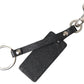 Dolce & Gabbana Elegant Black Leather Keyring Accessory