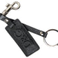 Dolce & Gabbana Elegant Black Leather Keyring Accessory