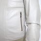 Dolce & Gabbana Cream Leather Bomber Jacket