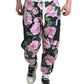 Dolce & Gabbana Multicolor Peony Joggers Cotton Men Pants