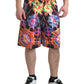 Dolce & Gabbana Multicolor Printed Bermuda Shorts