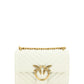 PINKO Elegant White Mini Love Shoulder Bag Womens Shoulder Bag