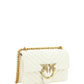 PINKO Elegant White Mini Love Shoulder Bag Womens Shoulder Bag