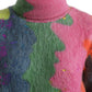 Dolce & Gabbana Multicolor Mohair Stripe Turtleneck Sweater