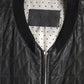 Dolce & Gabbana Elegant Black Leather Bomber Jacket