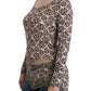 Cavalli Elegant Floral Lace Longsleeve Top