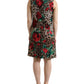 Dolce & Gabbana Elegant Leopard Floral A-Line Dress