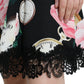 Dolce & Gabbana Enchanting Floral A-Line Dress with Sequined Detail