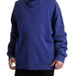 Dolce & Gabbana Royal Blue Cotton Crewneck Pullover Sweater