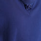 Dolce & Gabbana Royal Blue Cotton Crewneck Pullover Sweater