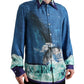 Dolce & Gabbana Elegant Ocean Print Silk Shirt