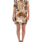 Dolce & Gabbana Exquisite Gold Sequined Star Sheath Dress