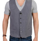 Costume National Chic Gray Casual Vest