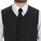 Dolce & Gabbana Elegant Gray Wool Blend Dress Vest