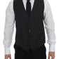 Dolce & Gabbana Elegant Gray Wool Formal Dress Vest