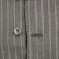 Dolce & Gabbana Elegant Gray Striped Wool Dress Vest