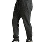 Dolce & Gabbana Elegant Dark Gray Wool Blend Joggers