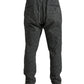 Dolce & Gabbana Elegant Dark Gray Wool Blend Joggers