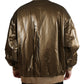 Dolce & Gabbana Elegant Bronze Bomber Jacket