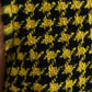 Dolce & Gabbana Houndstooth Knitted Chic Yellow Mini Skirt