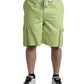 Dolce & Gabbana Chic Light Green Cotton Bermuda Shorts