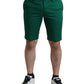 Dolce & Gabbana Elegant Deep Green Cotton Bermuda Shorts