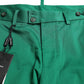 Dolce & Gabbana Elegant Deep Green Cotton Bermuda Shorts